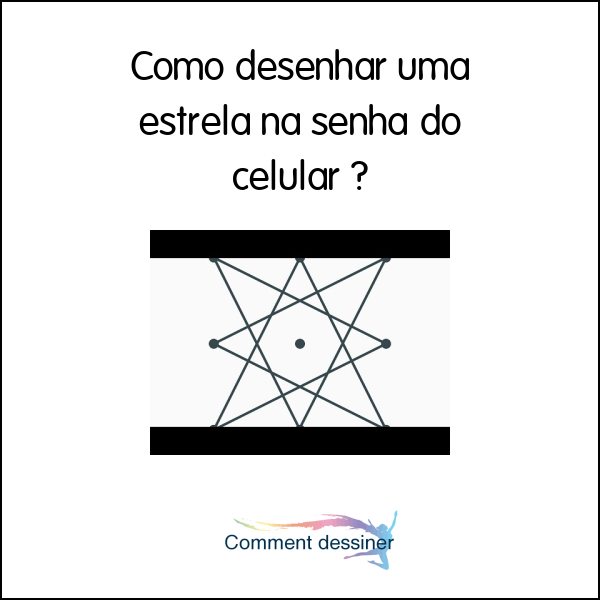 Como desenhar uma estrela na senha do celular